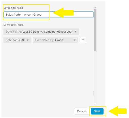 How to create Saved Filters in Wink V2